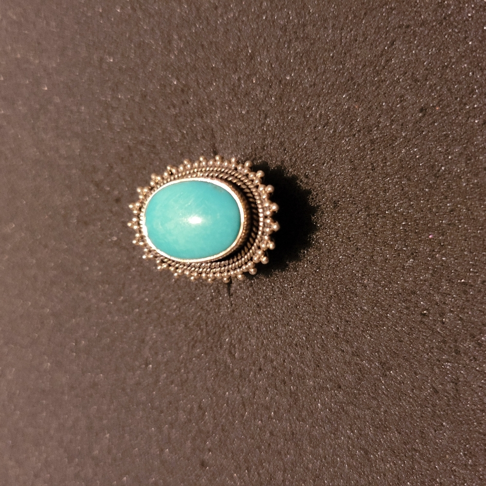 Sterling Silver and Turquoise ring, size 8